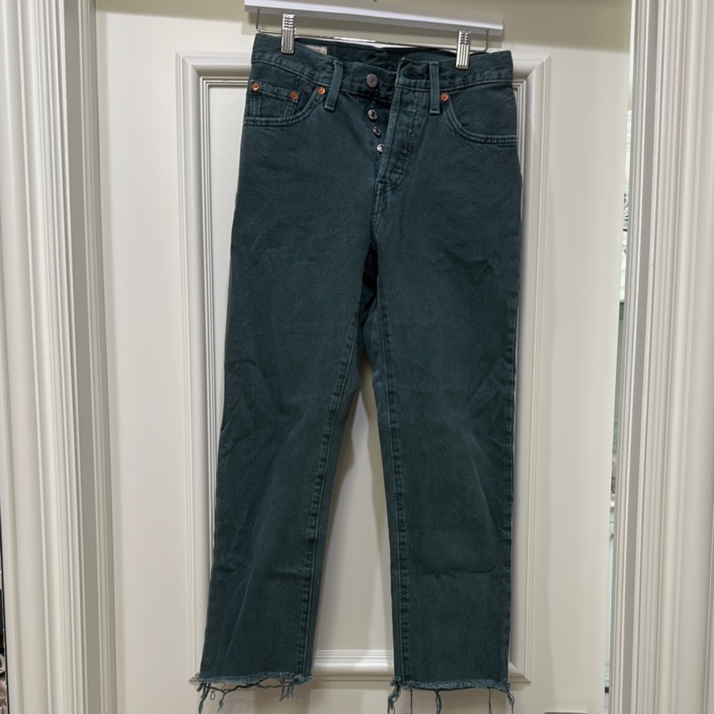 Levi's Women's Ankle Cropped Jeans - Dark Teal